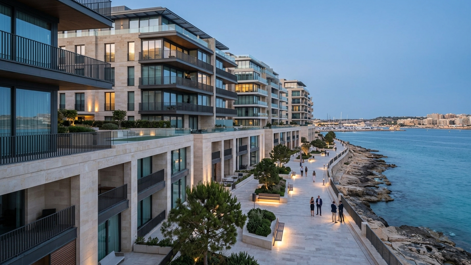 Premium urban coastal area in Malta